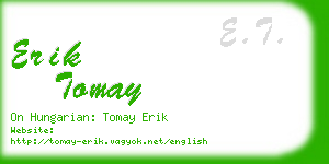 erik tomay business card